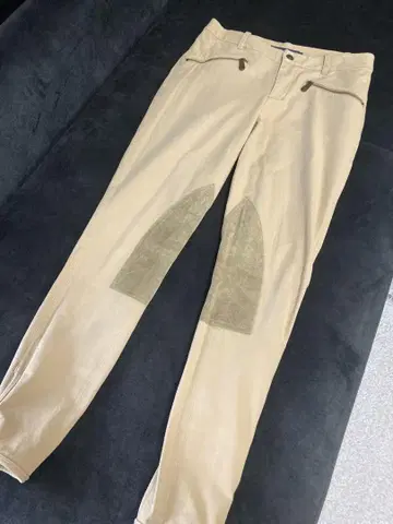 Ralph Lauren 치노 팬츠 가죽 무릎 패치