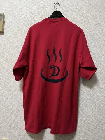 24AW 더블렛 ONSEN NOREN 반팔 티셔츠 /S 빨간색 빅 T