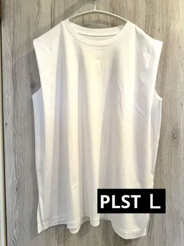 PLST 크로스 저지 슬리브리스 티셔츠 L 사이즈
