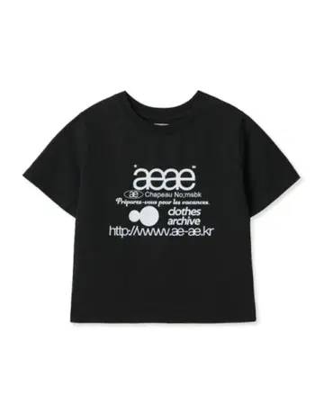 aeae WEB LOGO CROP T-SHIRTS
