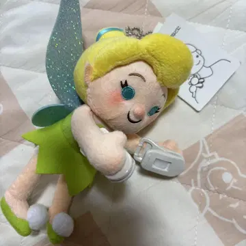 디즈니 리조트 한정판 어깨에 올리는 봉제 인형 팅커벨 피터팬