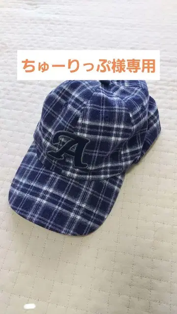 TINA: JOJUN 체크 무늬 캡