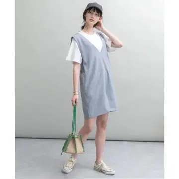 URBAN RESEARCH 어반 리서치 V넥 숏 사로페