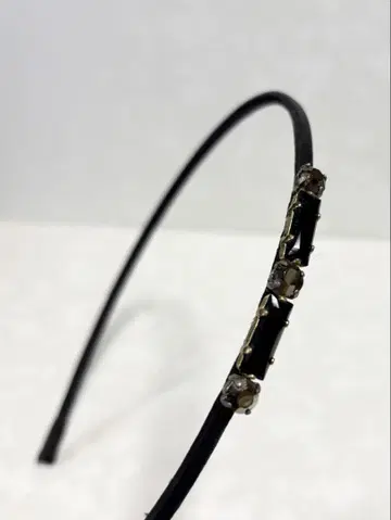 콤플렉스 비즈 머리띠 블랙