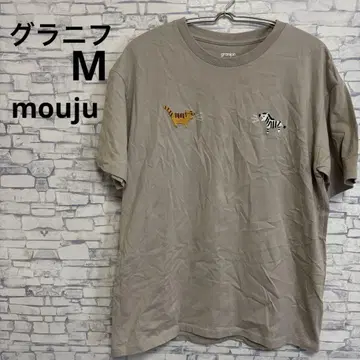 그라니프 mouju 맹수 초식 동물 티셔츠 자수 M