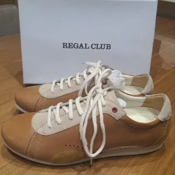 REGAL CLUB/리갈 클럽 캐주얼 스니커즈 브라운/베이지