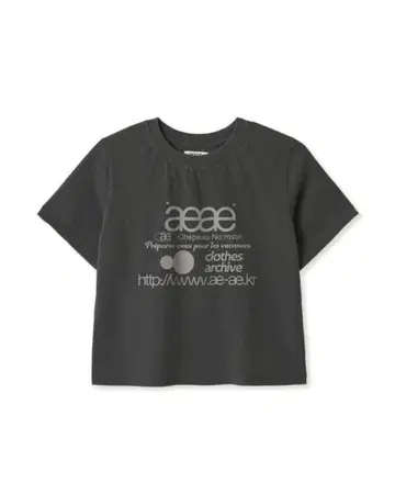 aeae WEB LOGO CROP T-SHIRTS