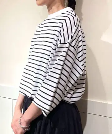 journal standard luxe 보더 빅 풀오버 블랙