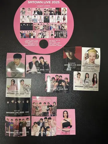 SMTOWN LIVE 2025 스티커 12장 세트