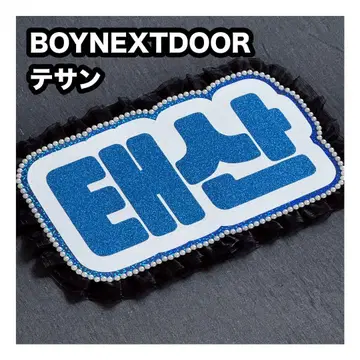테산 BOYNEXTDOOR 보넥도 네임 보드 부채 문자 네무보