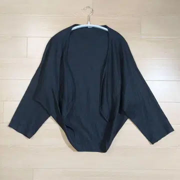 wafu 린넨 7부 기장 가디건 볼레로 사이즈 F