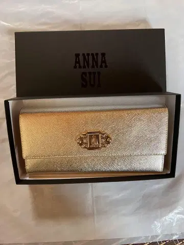 ANNA SUI 골드 접이식 지갑