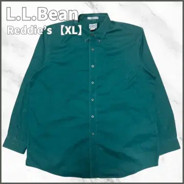 L.L.Bean 그린 긴팔 셔츠 면 XL vintage 아카이브