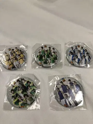 테니스의 왕자님 캔뱃지, 핀즈 5개 세트
