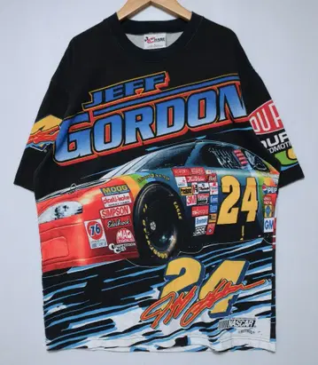 VINTAGE Jeff Gordon NASCAR USA제 티셔츠 L