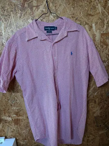 Ralph Lauren BLAIRE 반팔 셔츠 L 빨간색 90s