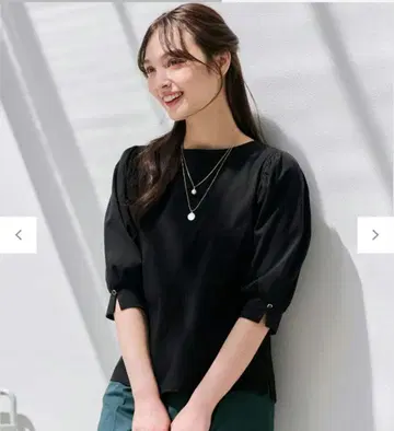 any sis [접촉 냉감] 미인 볼륨 슬리브 티셔츠 온워드 카시야마