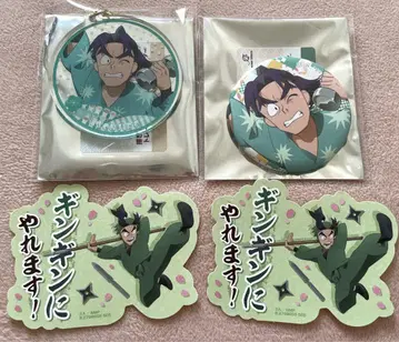 닌타마 란타로 다 함께 장사 캔뱃지 아크릴 키링 스티커 시오에 몬지로