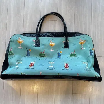 루루기네스 LULU GUINNESS 보스턴 백 블랙 프린트