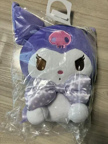 산리오 뽑기 봉제 인형 쿠로미 보라색