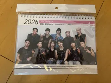 최신 세븐틴 2026~2027 탁상용 스티커 포함 달력