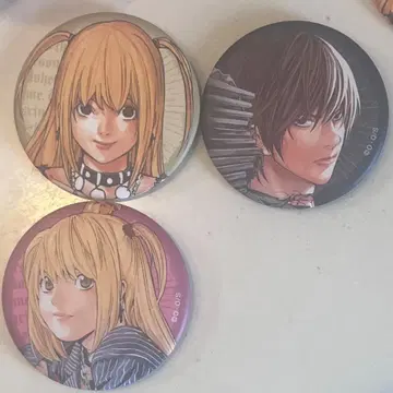데스노트 DEATHNOTE POPUP 야마미 사, 야가미 라이토 캔뱃지