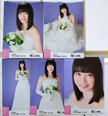 요코야마 유이 AKB48 넷샵 한정판 개별 브로마이드 2016.06 웨딩