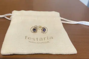 festaria bijou SOPHIA K10YG 귀걸이 아이올라이트