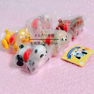 애니멀 멜로디 카 전 5종 세트 가챠 컴플리트 쿠오리아 태엽식