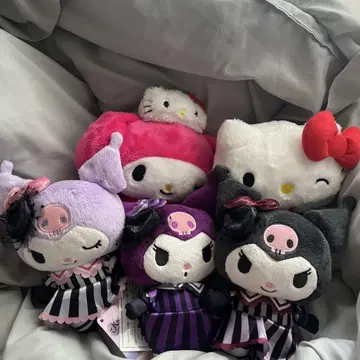마이멜로디 헬로키티 봉제 인형 세트