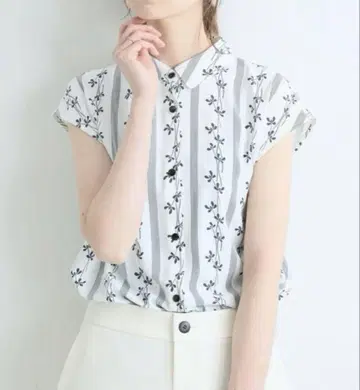 IENA DEVEAUX sese 라운드 칼라 셔츠 블라우스