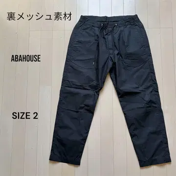 ABAHOUSE 뒷면 메쉬 코튼 이지 앵클 팬츠 사이즈 2