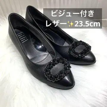 fitfit 핏핏 비쥬 펌프스 가죽 블랙