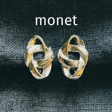 [ 레어 ] Monet 모네 빈티지 짜임 디자인 귀찌