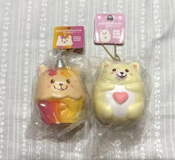 페퍼 차차 모자 꽁지 스퀴즈 세트