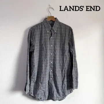 TANDS'END 랜즈엔드 코튼 체크 셔츠 긴팔
