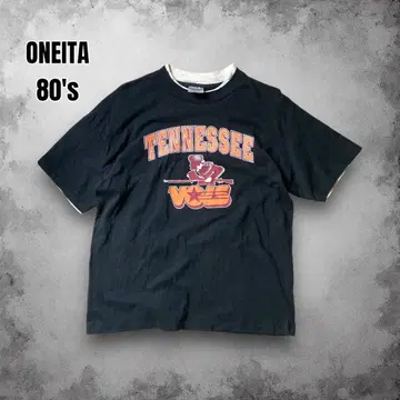 80년대 USA ONEITA 테네시 대학 빈티지 칼리지 로고 티셔츠