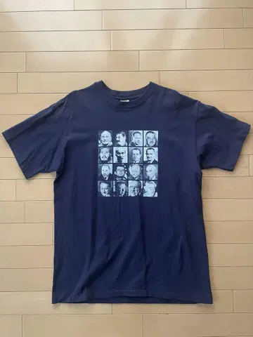 90s 빈티지 USA 제작 근대 위인 메시지 티셔츠 L 양면 프린트