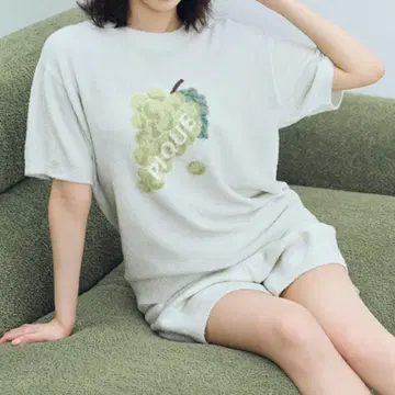 젤라또피케 후르츠 자카드 풀오버 & 숏 팬츠 머스캣