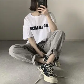 ok.soon 옥순 페일 그레이 데님 S