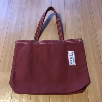 이치자와 캔버스 토트백 빨간색