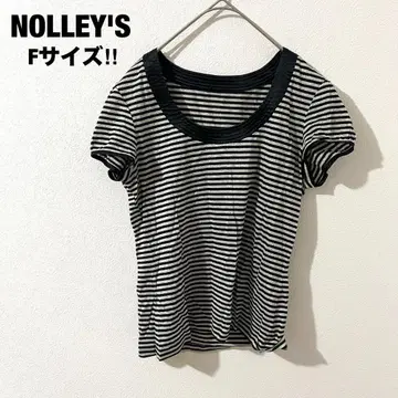 노리즈 보더 티셔츠 반팔 라메 글리터 레어 프리 사이즈
