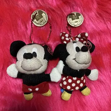 당시 물건 희귀 Disney 미키 미니 아미구루미 마스코트