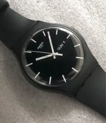 SWATCH 데이 데이트 블랙 BLACK 심플 UNISEX 스와치