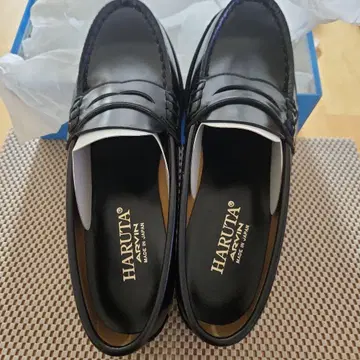 HARUTA 블랙 로퍼 24.5 EE