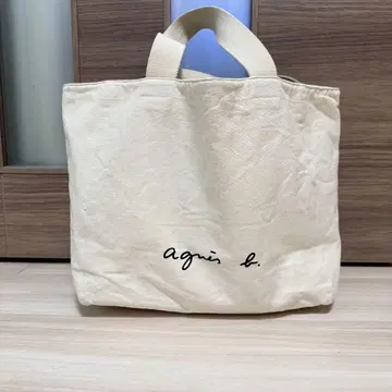 애니에스 캠퍼스 토트백 화이트