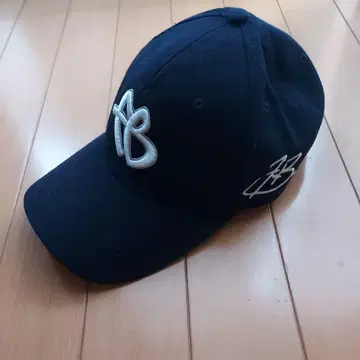 FUBU 네이비 자수 로고 야구 모자
