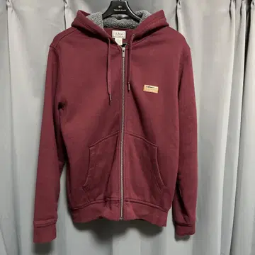 L.L.Bean 버건디 집업 후드티 보아 안감 플리스 S 사이즈