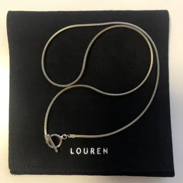 Louren 실버 체인 목걸이 F