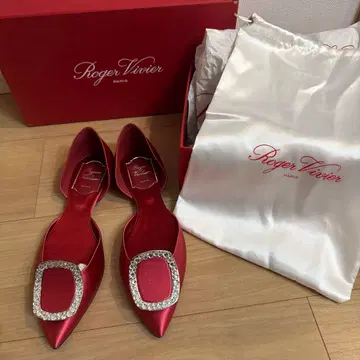 Roger Vivier 빨간색 스틸레토 신발 35.5